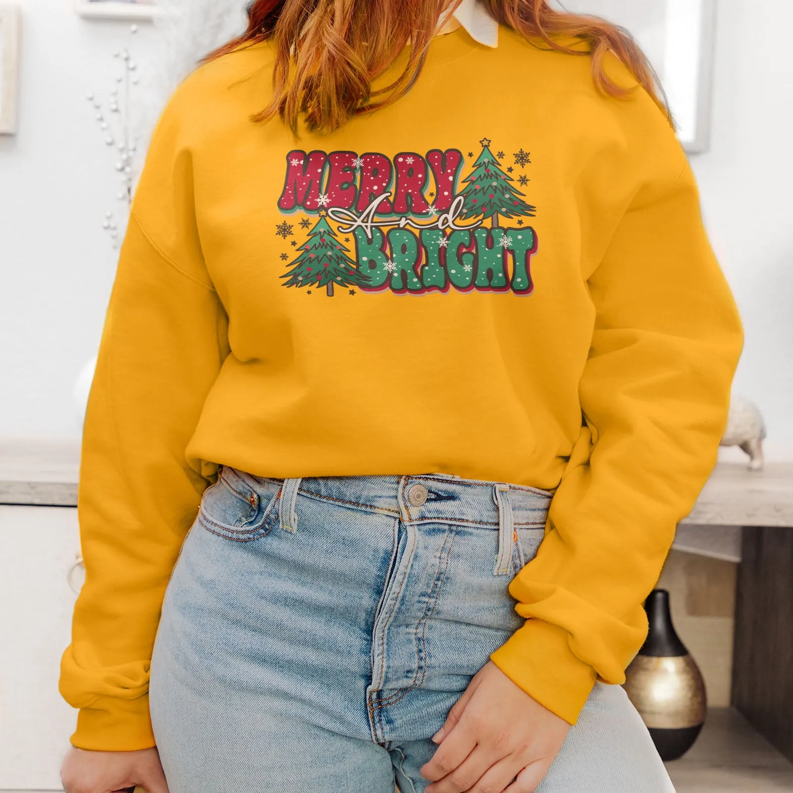 Merry And Bright Bold Sweatshirt