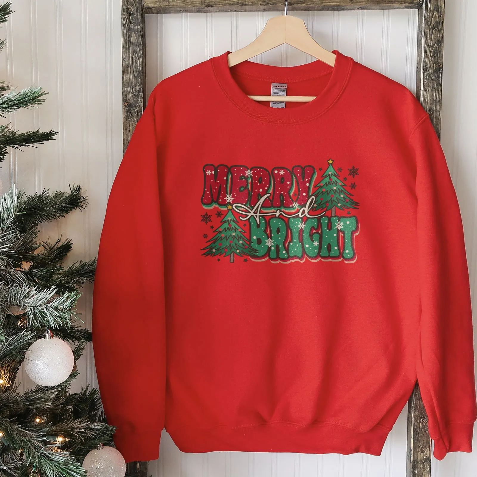 Merry And Bright Bold Sweatshirt