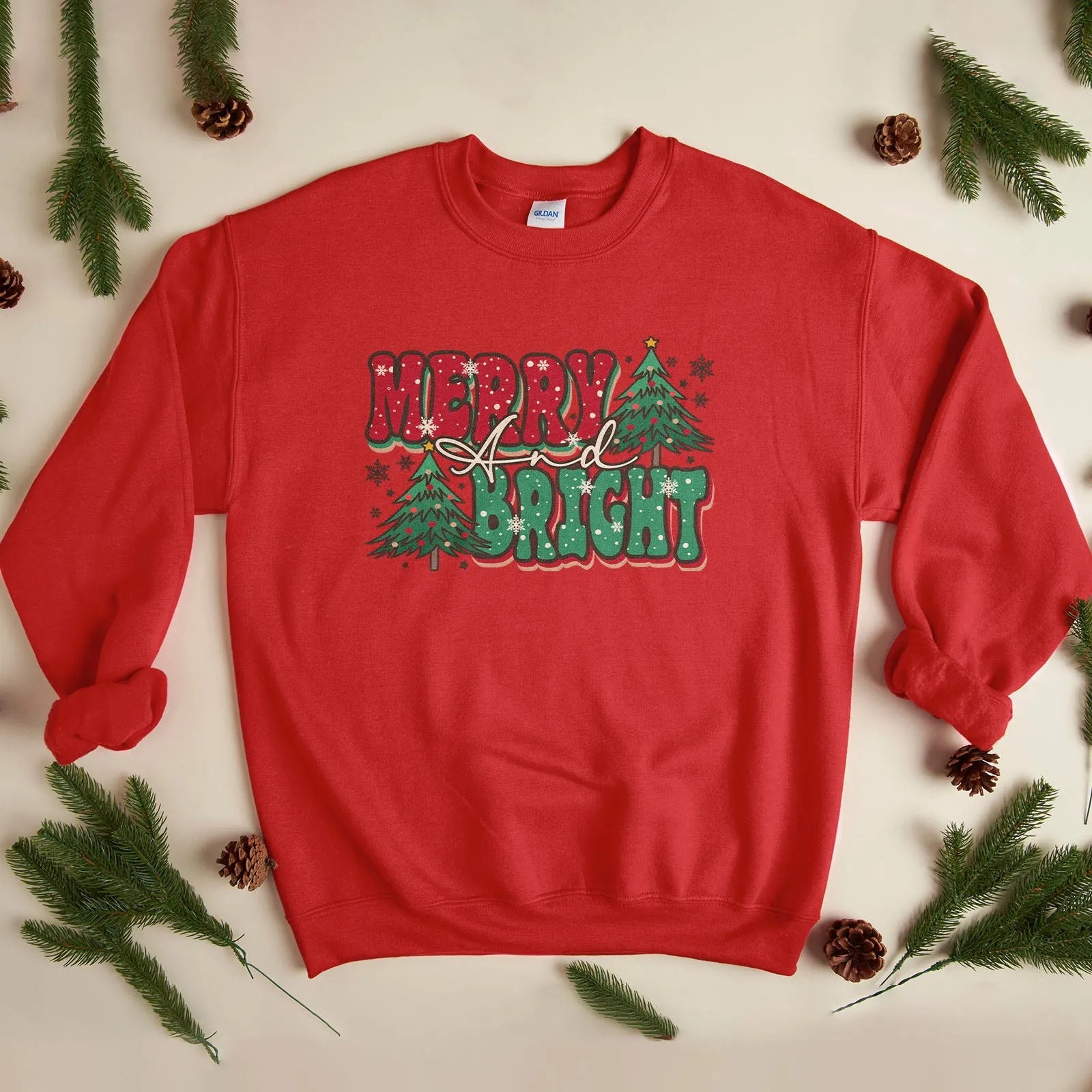 Merry And Bright Bold Sweatshirt