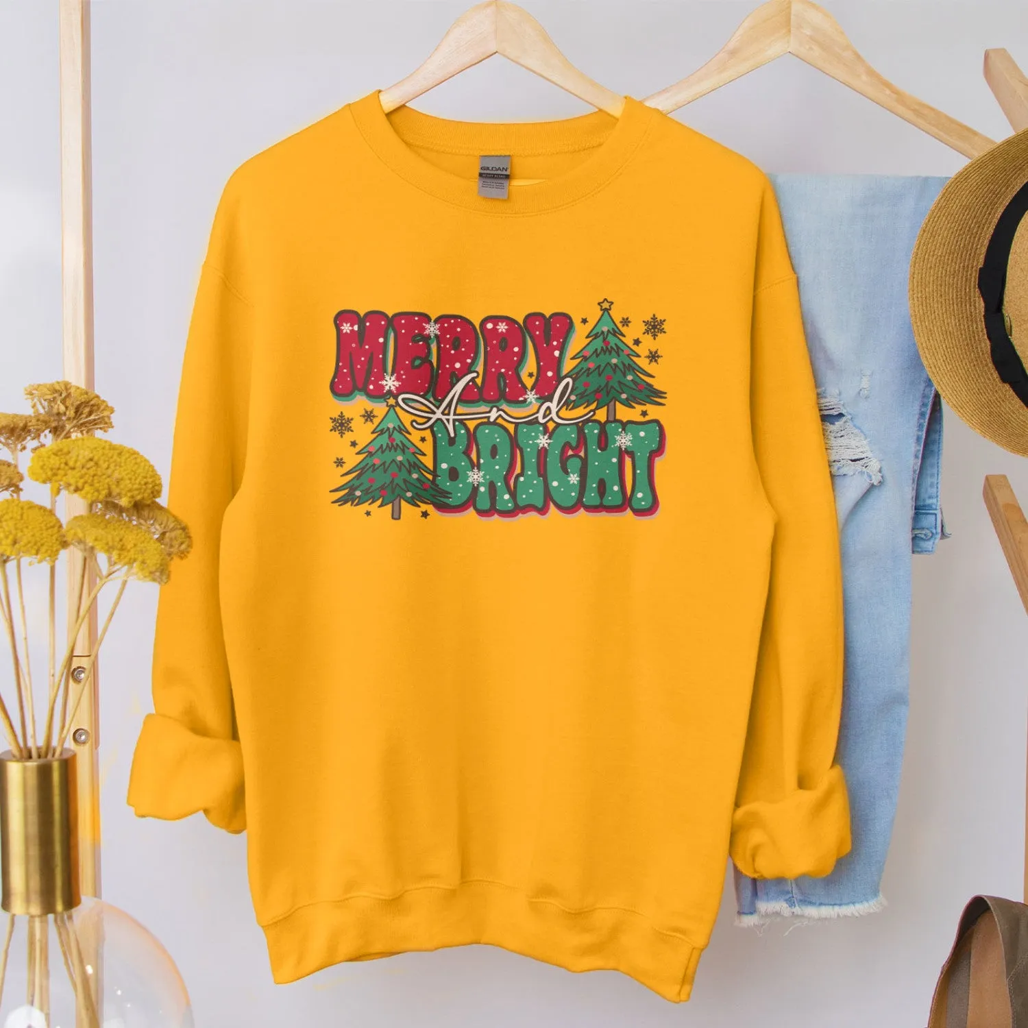 Merry And Bright Bold Sweatshirt