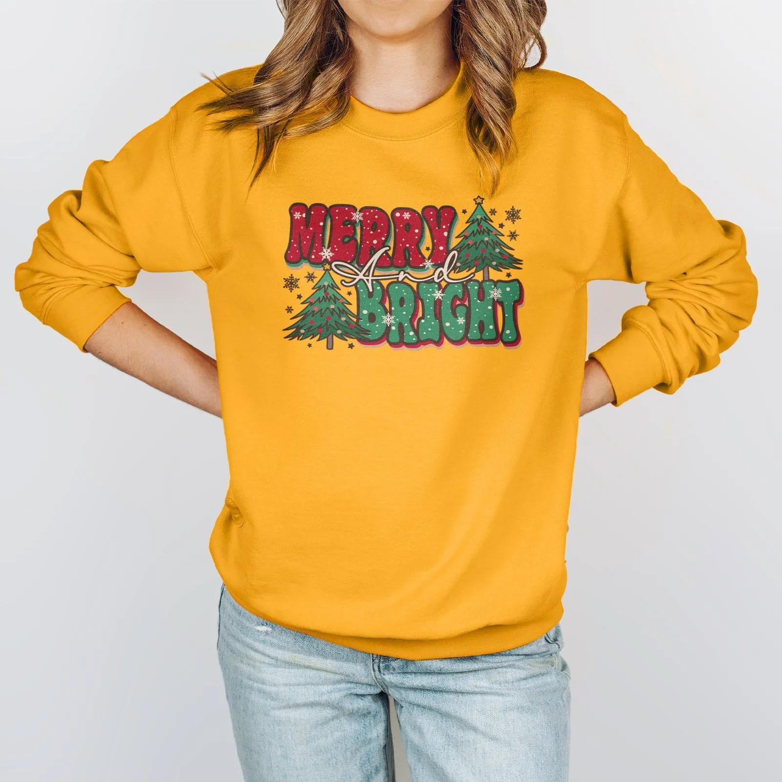 Merry And Bright Bold Sweatshirt