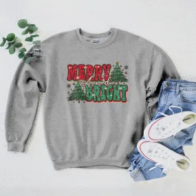 Merry And Bright Bold Sweatshirt