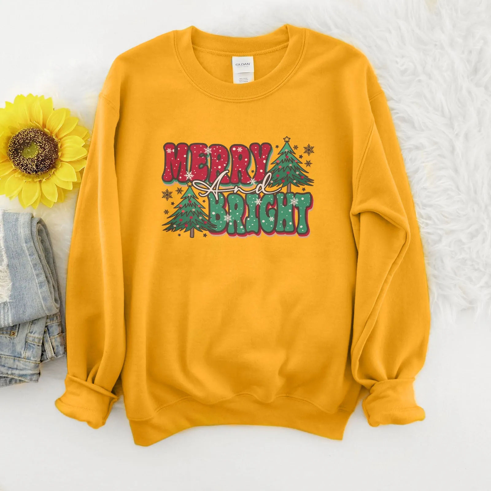 Merry And Bright Bold Sweatshirt