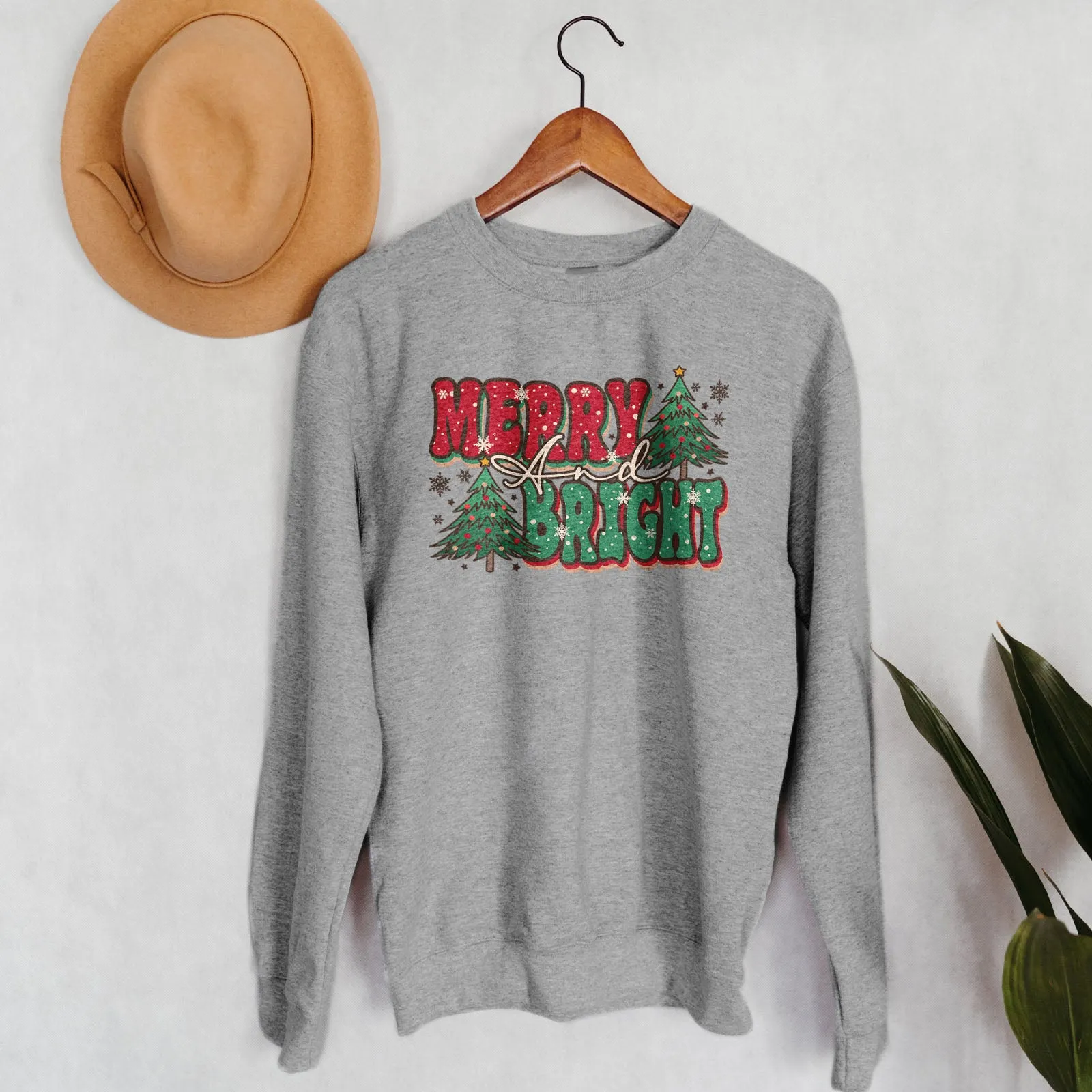 Merry And Bright Bold Sweatshirt