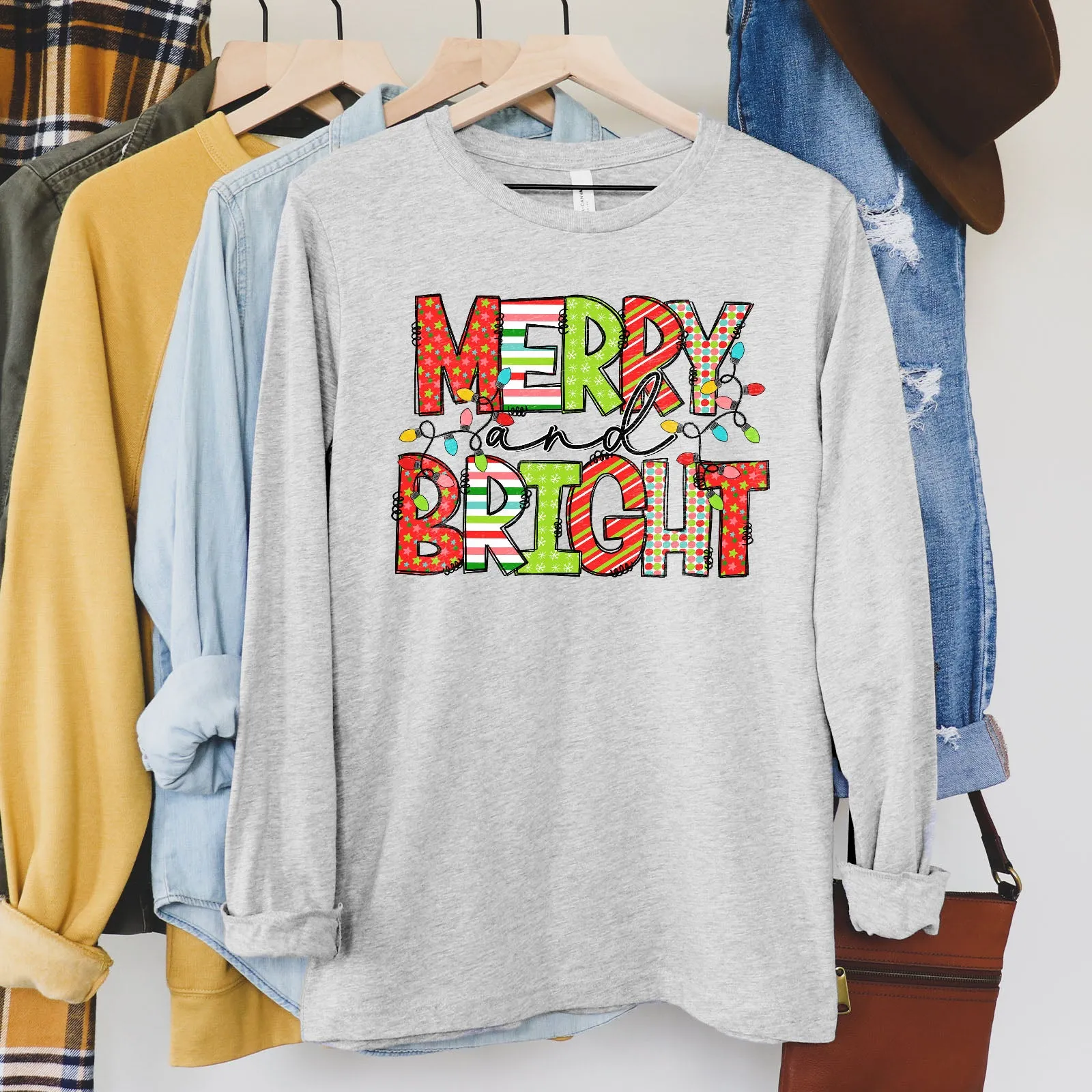 Merry and Bright Paper Craft Sweatshirt