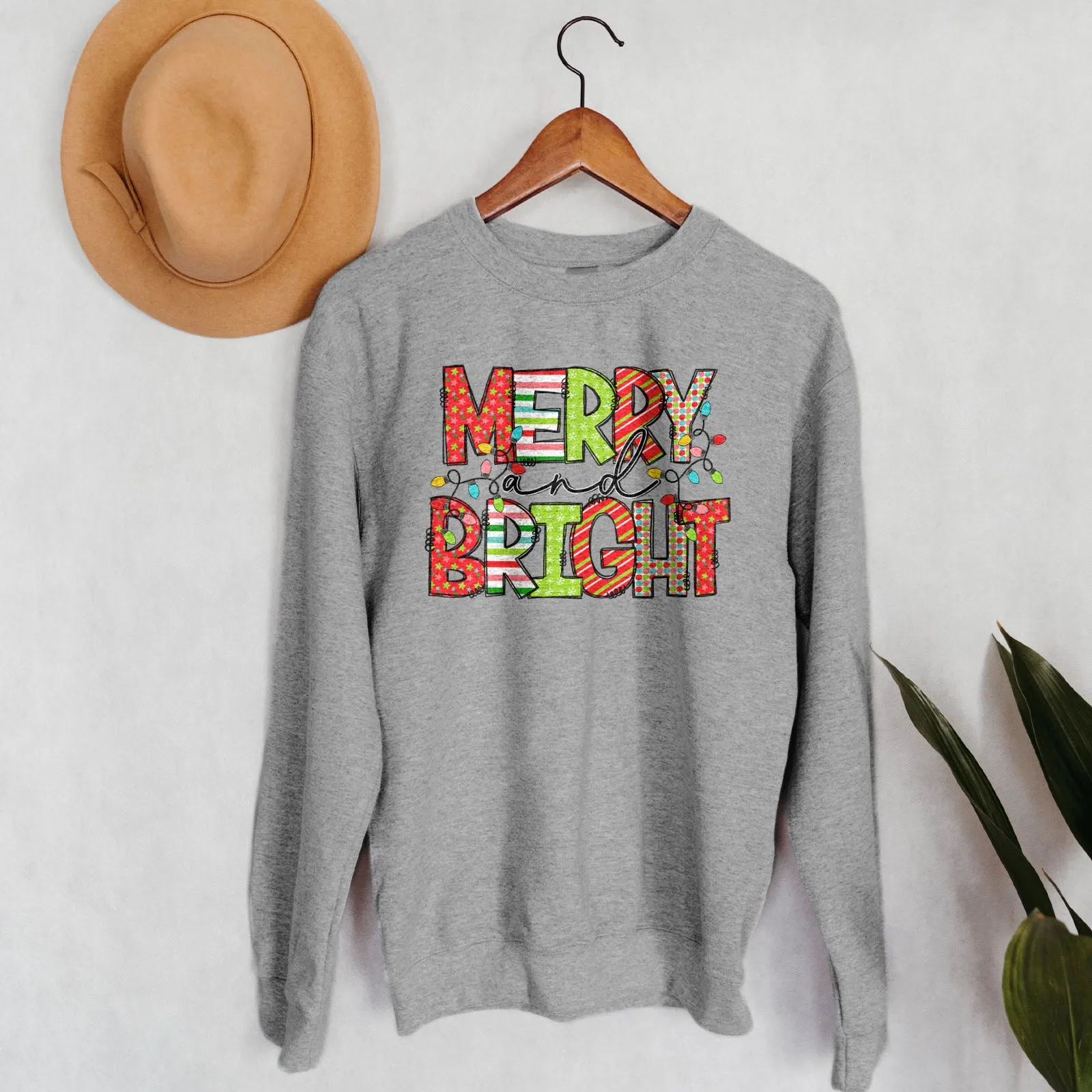 Merry and Bright Paper Craft Sweatshirt