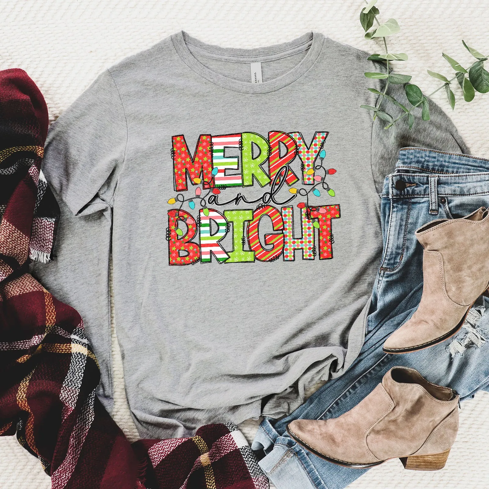 Merry and Bright Paper Craft Sweatshirt