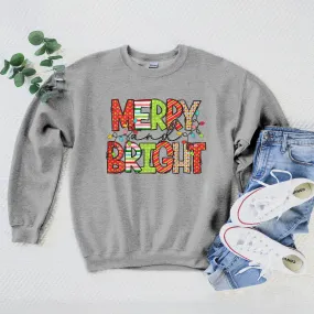 Merry and Bright Paper Craft Sweatshirt