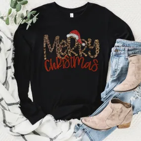 Merry Christmas - Leopard Sweatshirt