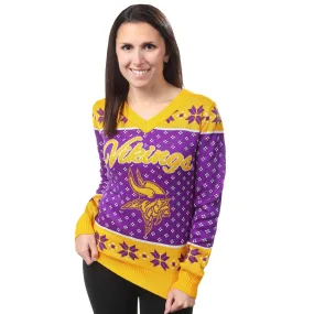 Minnesota Vikings Womens Festive Christmas Sweater