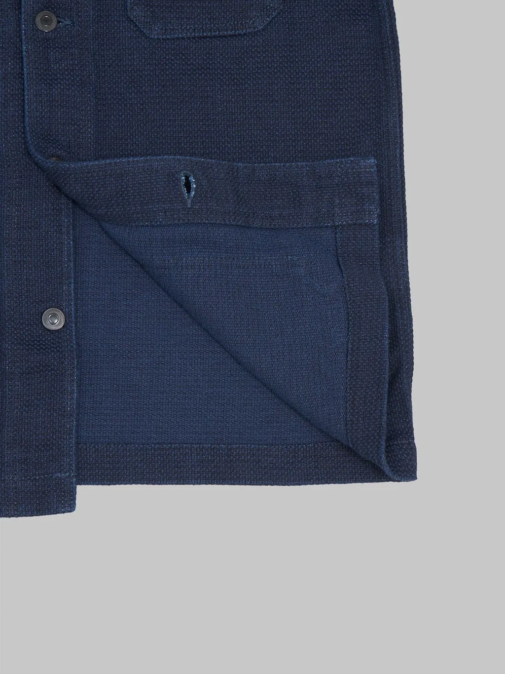 Momotaro 03-042 Indigo Dobby Coverall Jacket