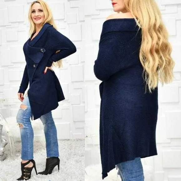 Navy Blue Cardigan