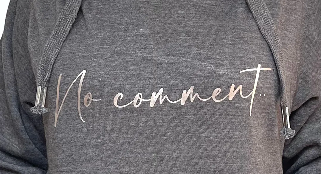 No Comment Sweatshirt - Charcoal