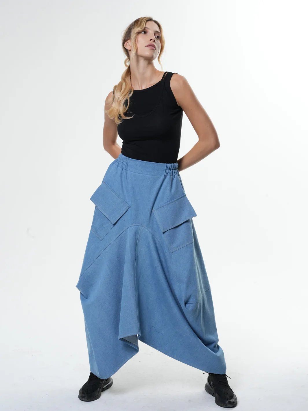 Plus Size Jean Skirt