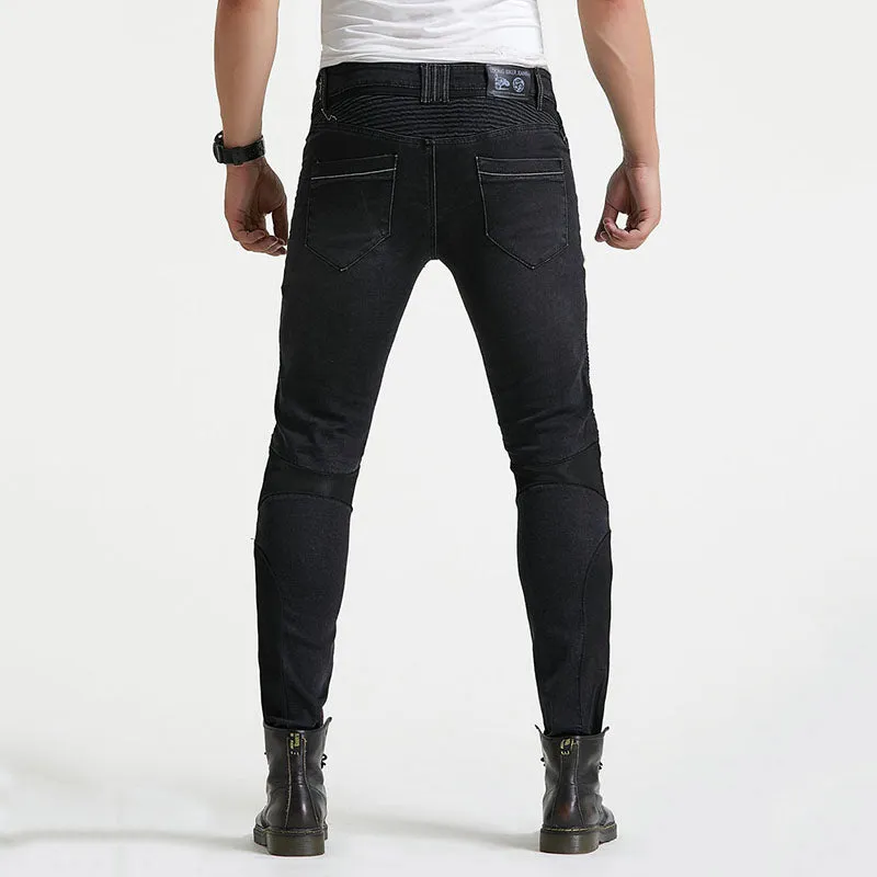 Racing Casual Slim-fit Stretch Mesh Stitching Men's Pants