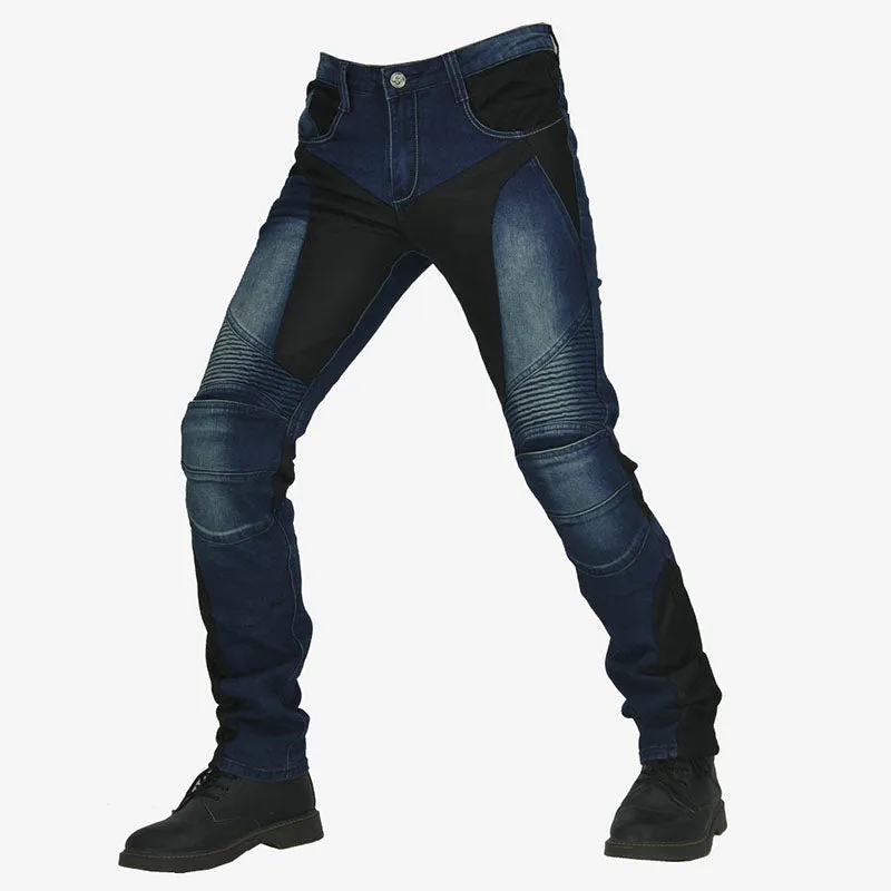 Racing Casual Slim-fit Stretch Mesh Stitching Men's Pants