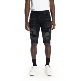 Ripoff Semi Basic Jean Shorts - Dusty Black