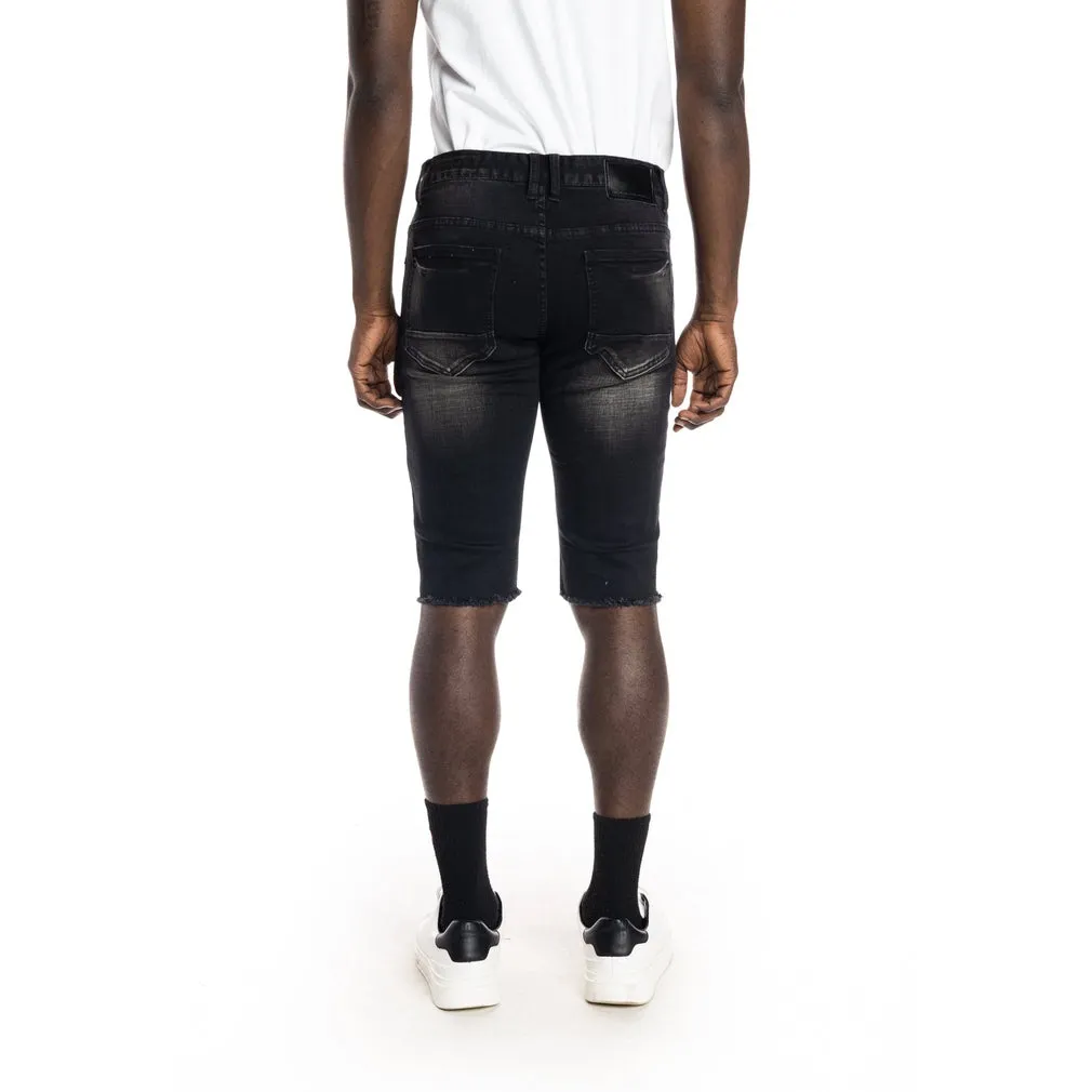 Ripoff Semi Basic Jean Shorts - Dusty Black