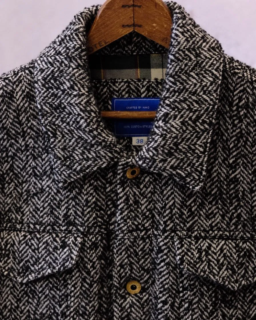 Salt&Pepper Tweed Trucker Jacket