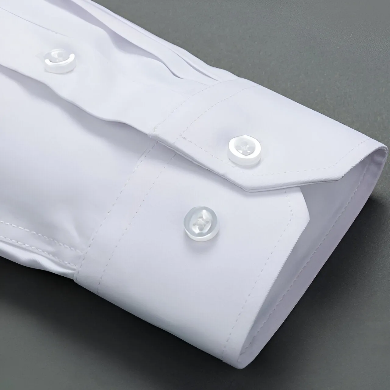 Single Pocket Formal Shirts - White