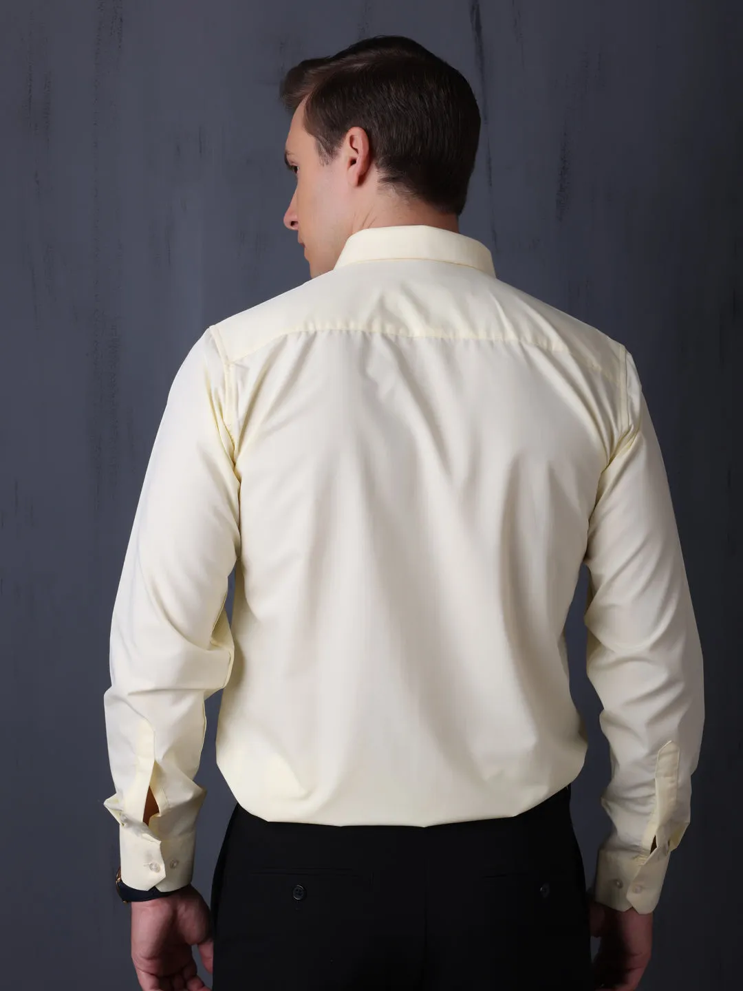 Single Pocket Formal Shirts - Yellow