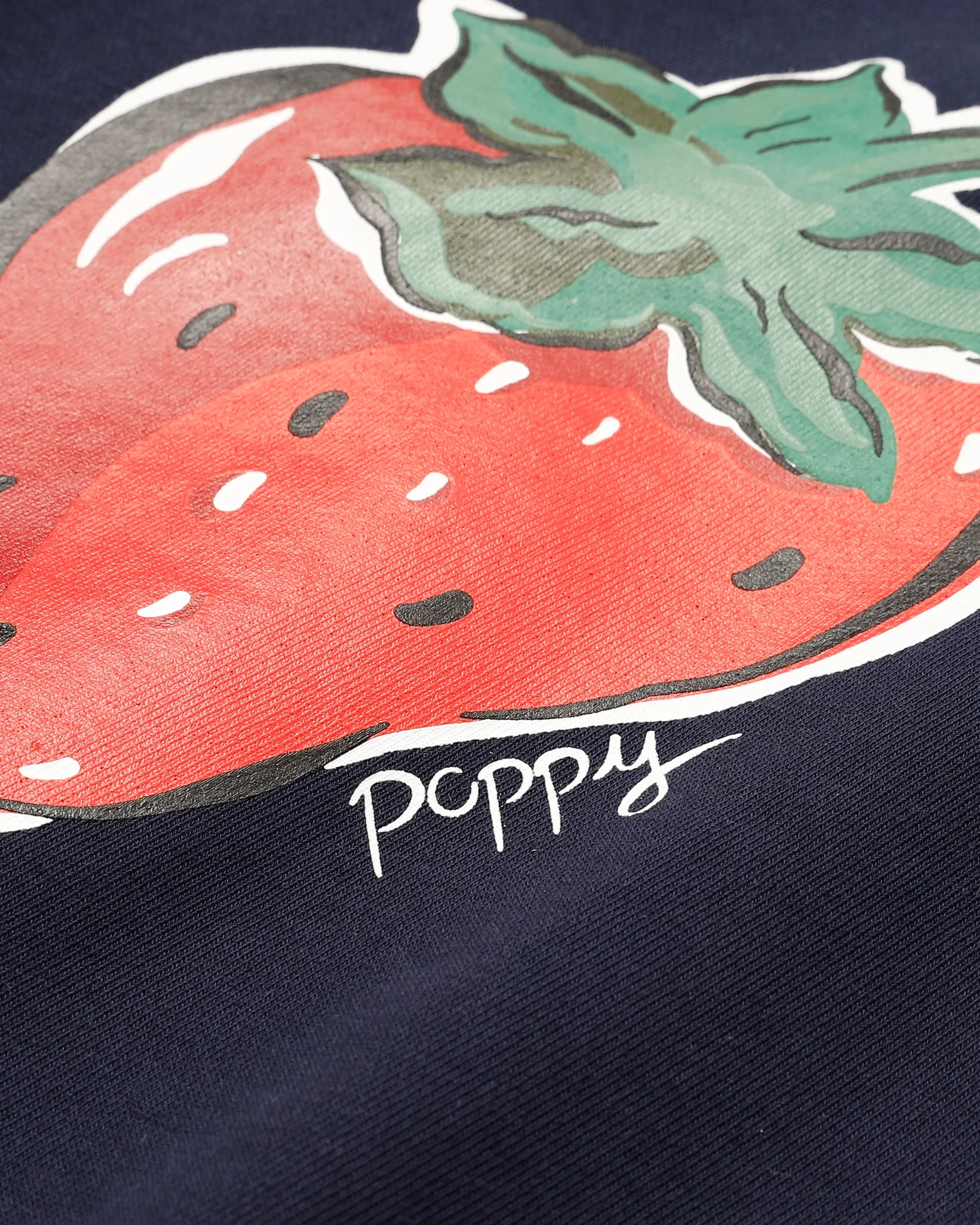 Strawberry printed sweatshirts (Navy)