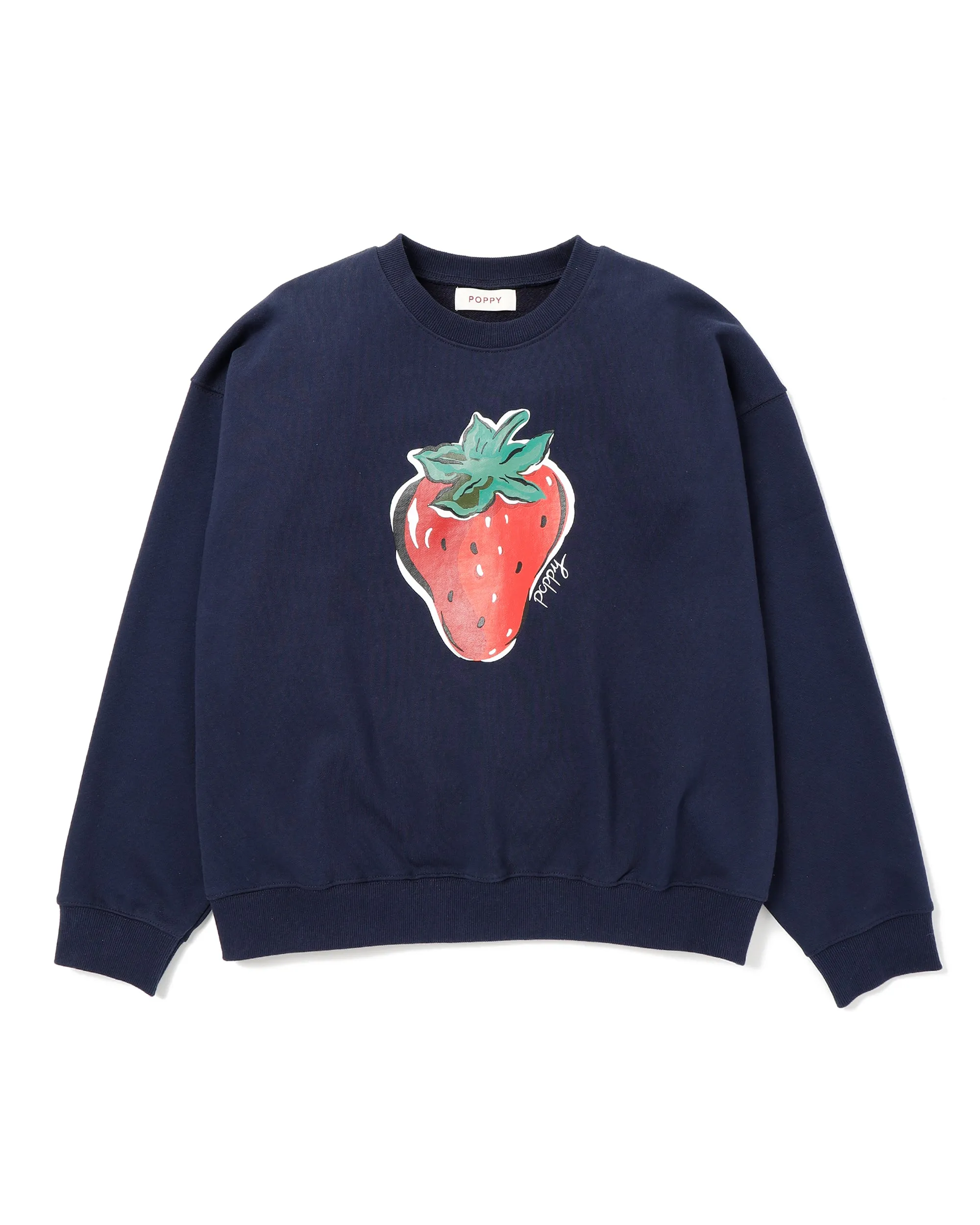 Strawberry printed sweatshirts (Navy)