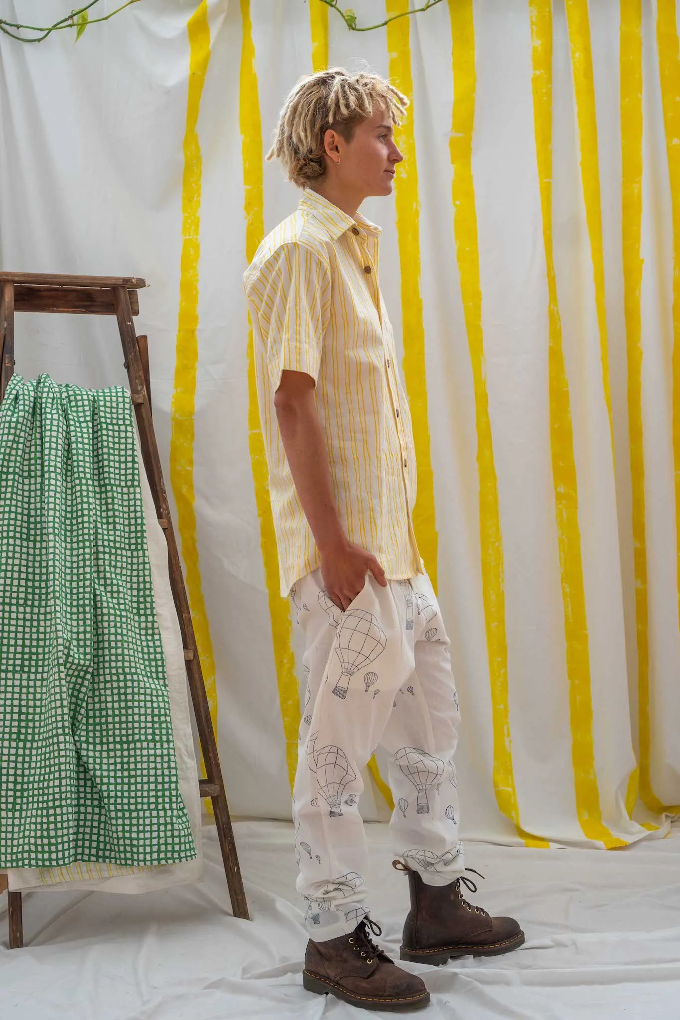 Tailored Pants - Balloon Print