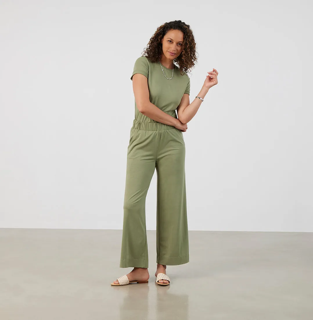 Threshold Wide Leg Pants Standard Fit - Sage Green