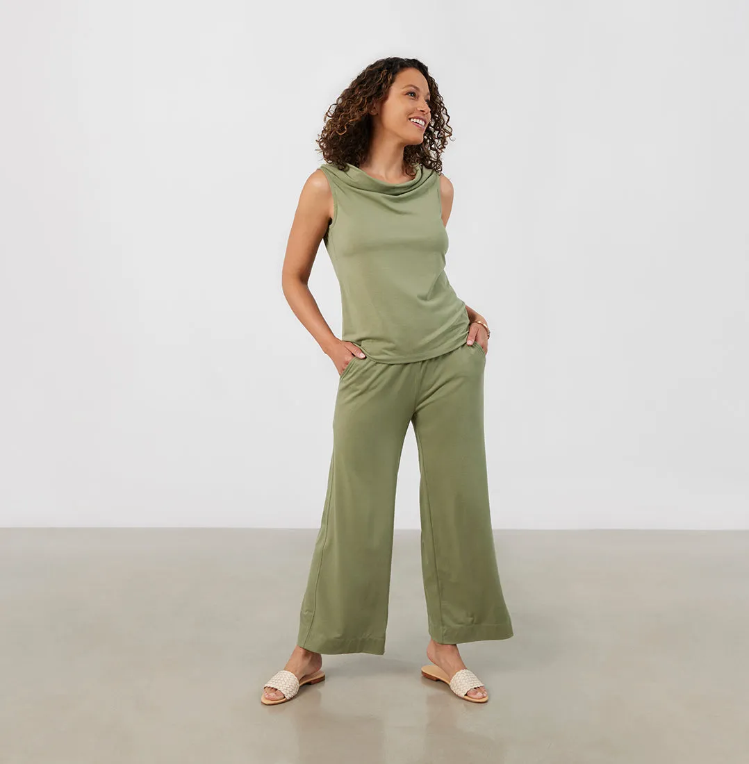 Threshold Wide Leg Pants Standard Fit - Sage Green