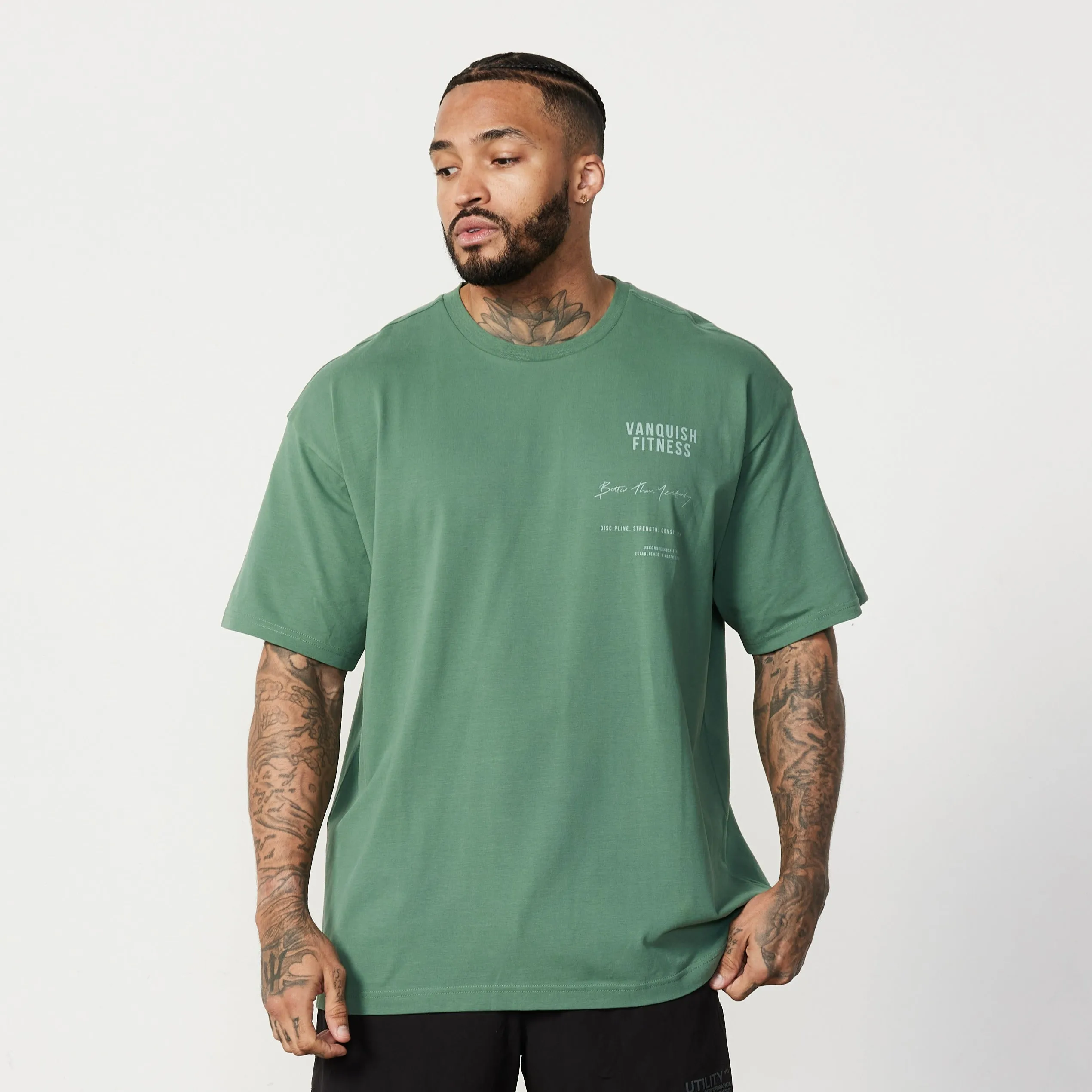 Vanquish TSP Fern Green Consistency Oversized T Shirt