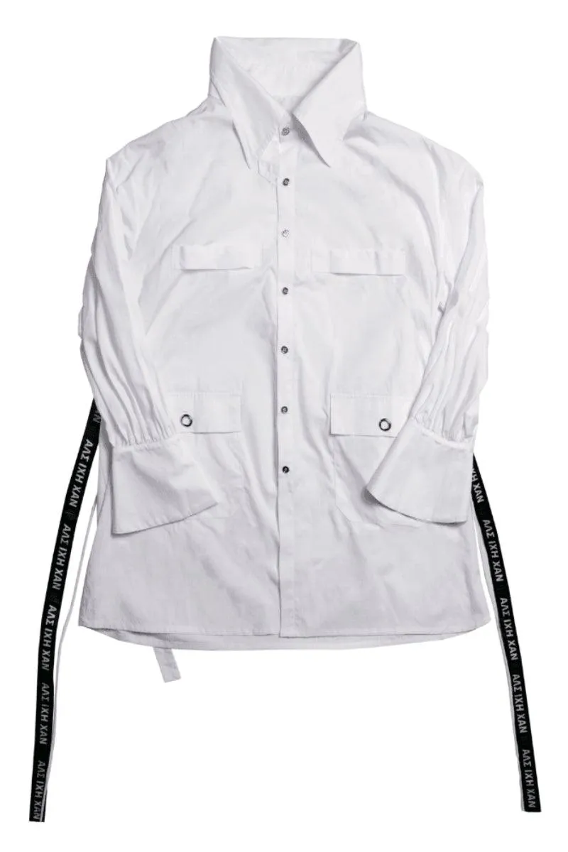 White Ribbon Shirtcoat