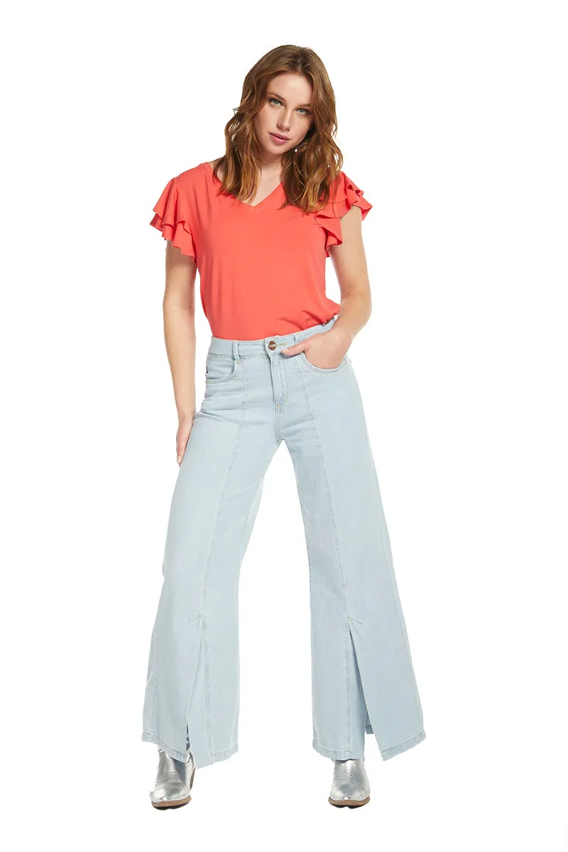 Wide Leg Jeans   4122